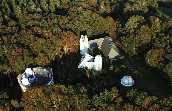 Luftbildaufnahme des Observatoriums