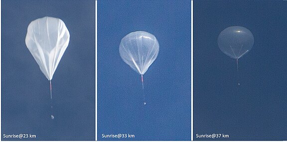 Sunrise III mission rising to the stratosphere... before its termination a few hours later.