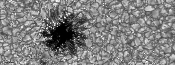Snapshot out of a time series obtained with the SCIP instrument. Image credit: Sunrise3 Team